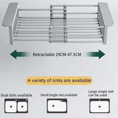 Retractable Over-Sink Dish Rack
