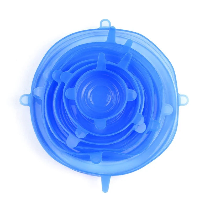 6Pcs Silicone Stretch Lids