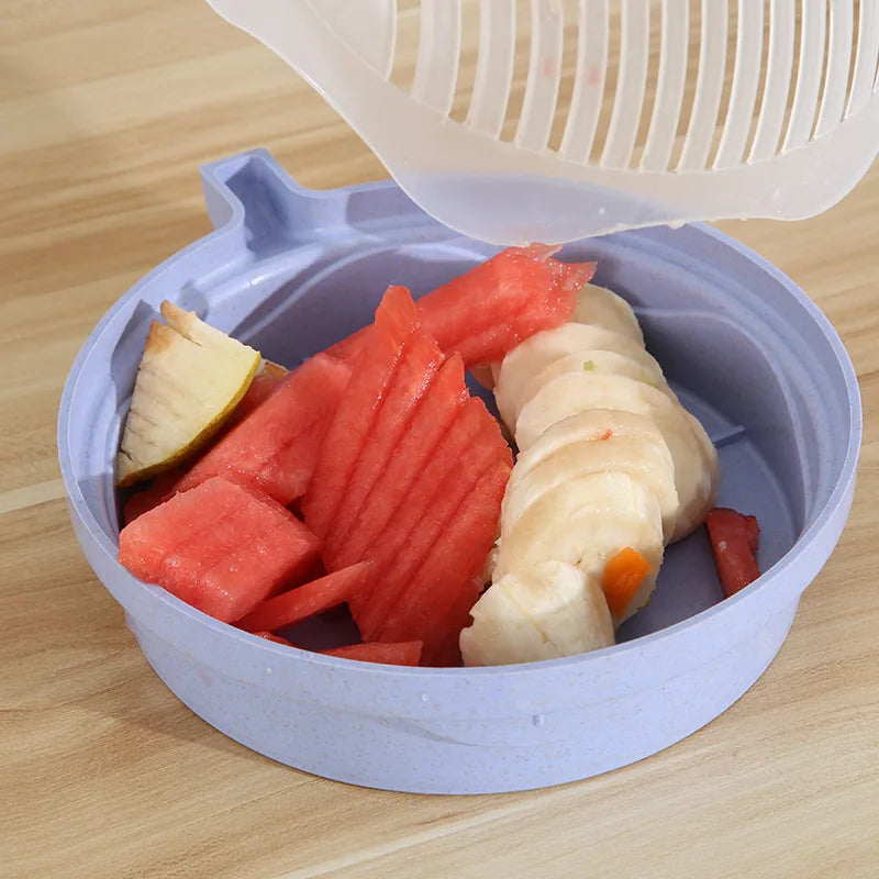 Creative Fruit and Vegetable Cutting Bowl