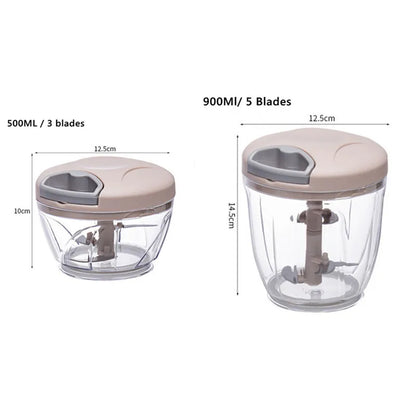 Manual Meat Grinder & Vegetable Cutter