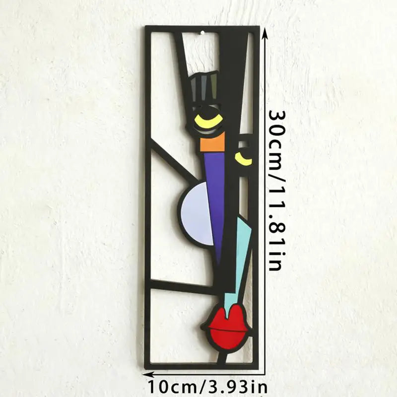 Abstract Human Face Wall Paintings