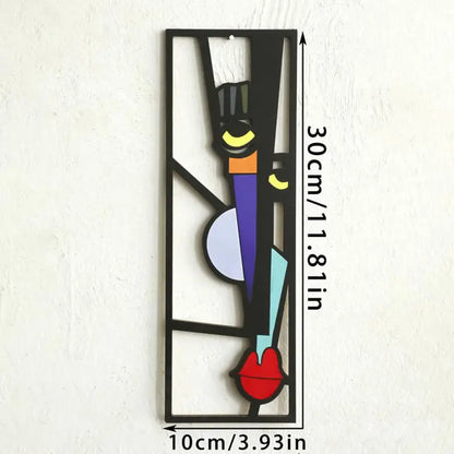 Abstract Human Face Wall Paintings