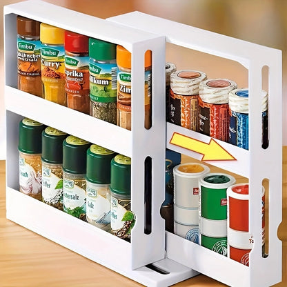 Kitchen Spice Storage Rack Organizer