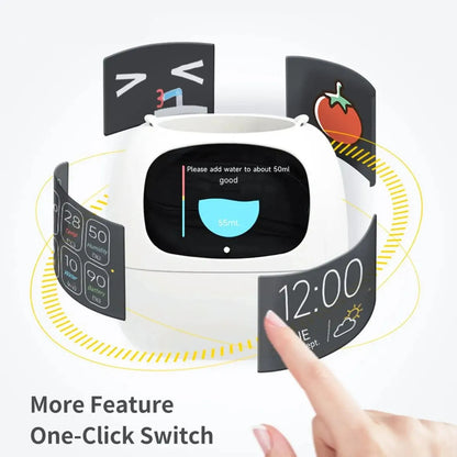 Pink Tuya Ivy Smart Planter,Endless Fun over 49 Rich Expressions,7 Smart Sensors and AI Chips Make Raising Plants Easy and Fun