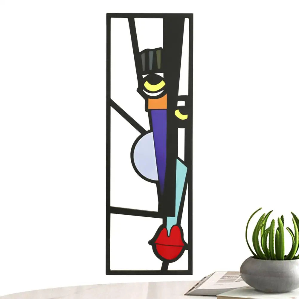 Abstract Human Face Wall Paintings