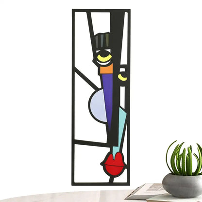 Abstract Human Face Wall Paintings