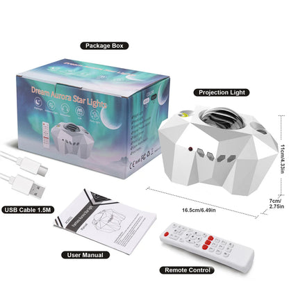 Star Lights Aurora Galaxy Projector Lamp