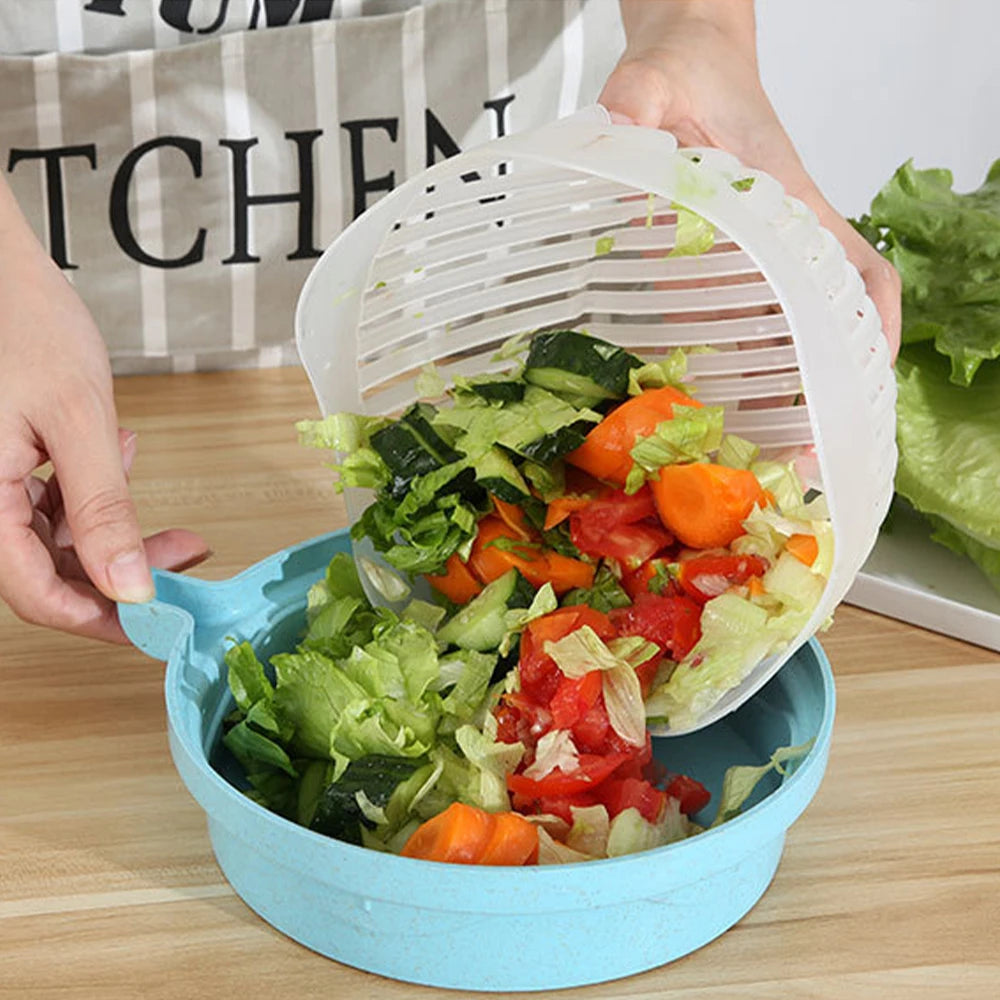 Creative Fruit and Vegetable Cutting Bowl