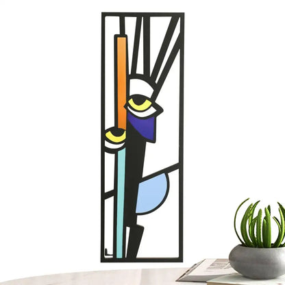 Abstract Human Face Wall Paintings