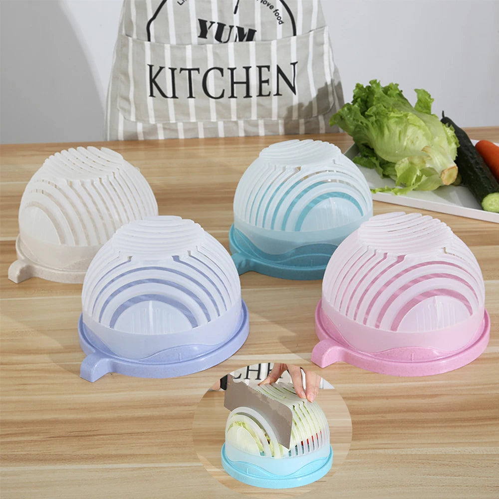 Creative Fruit and Vegetable Cutting Bowl