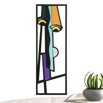 Abstract Human Face Wall Paintings