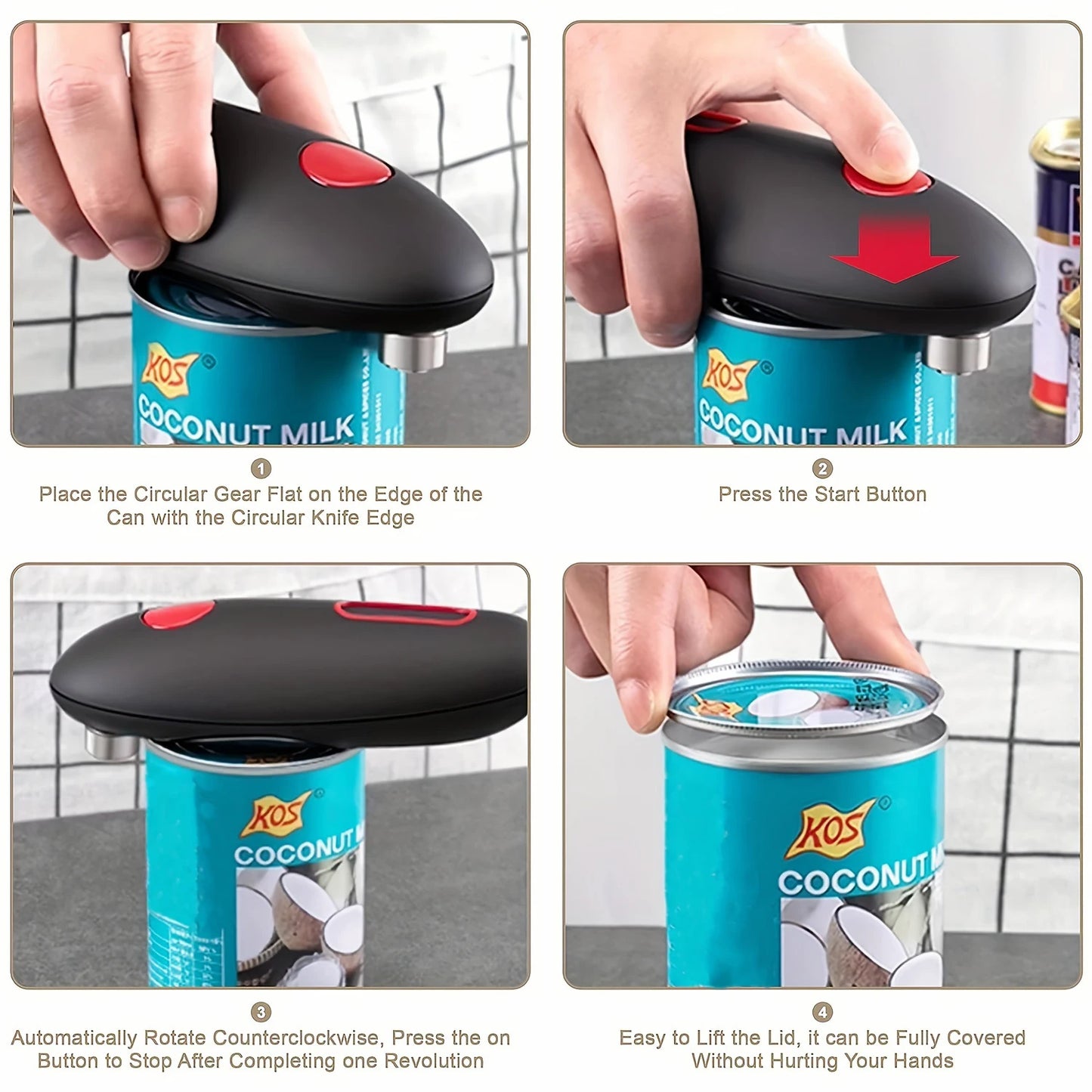 Electric Automatic Can & Jar Opener