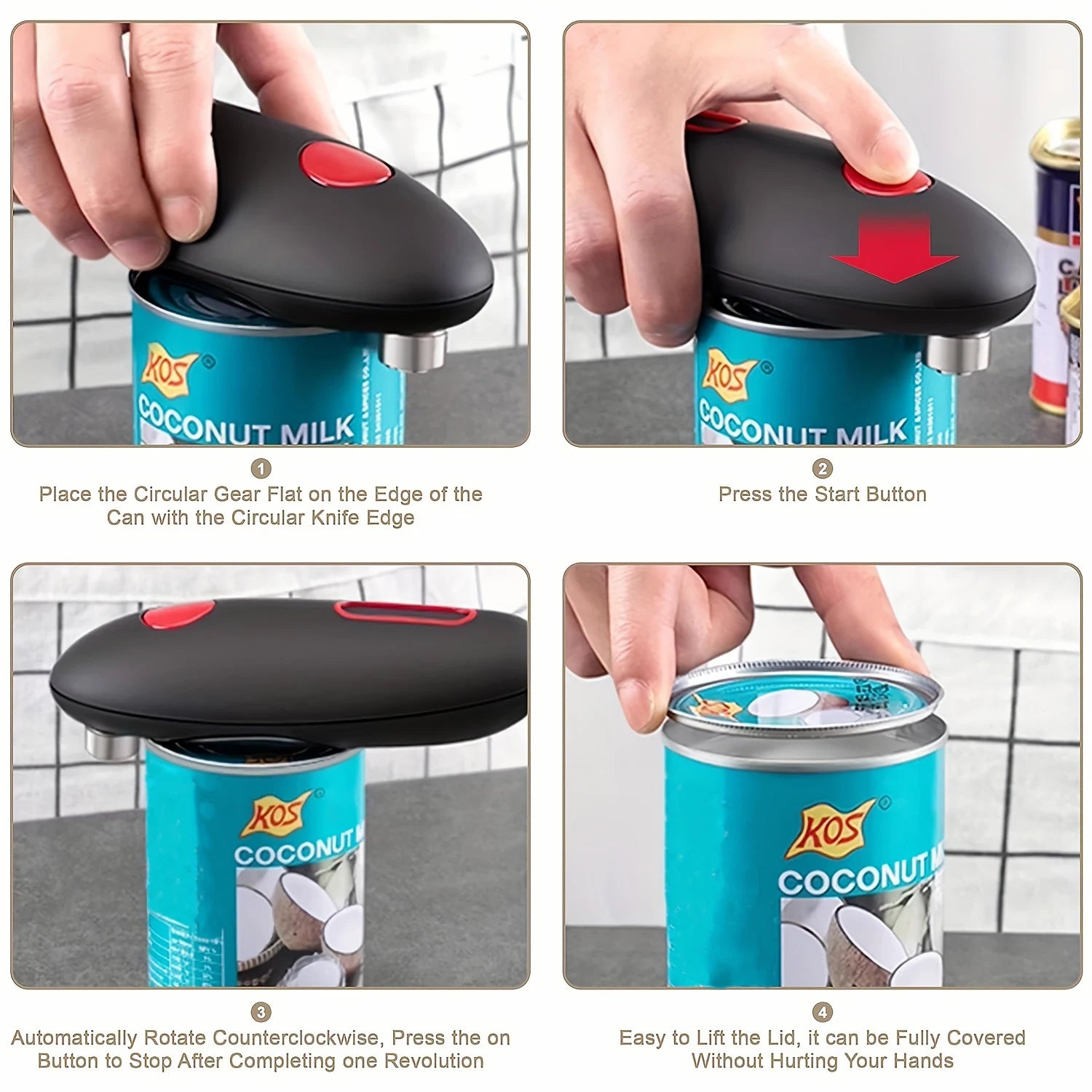 Electric Automatic Can & Jar Opener