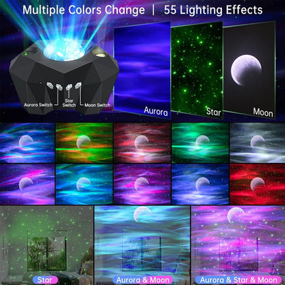 Star Lights Aurora Galaxy Projector Lamp
