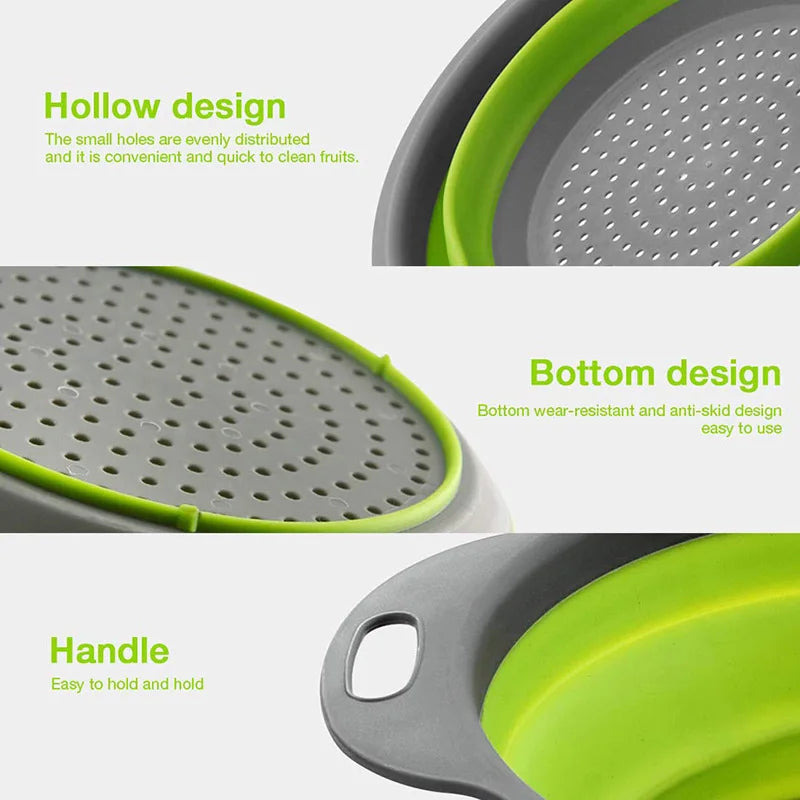 Foldable Silicone Drain Basket